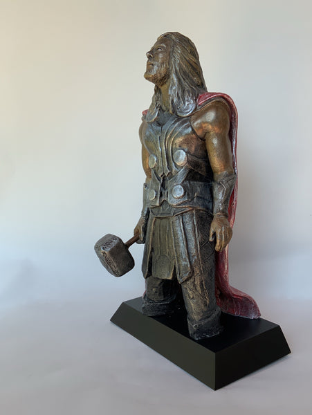 Headley Sculptures | Stoneware Sculpture | The Avengers | Thor | Super Hero | Prince | Son Of Odin | God of Thunder | Hammer-Wielding | Lightening
