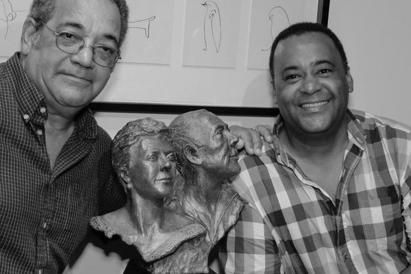 Uncle Norman Marriott | Sculptor Wayne Headley | The Grands | Stoneware Portrait Sculpture | My Grandparents |  Alvin Marriott