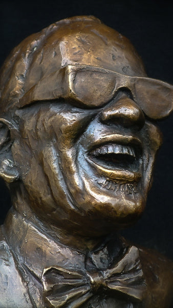 The Ray Charles Award by Headley | Wayne Headley |Bronze Limited Edition | Resin | Black Art | Blues | Jazz | R&B | Soul | Music | Blind | Inspiration 