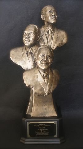 PRESIDENT BARACK OBAMA |DR. MARTIN LUTHER KING, JR. | NELSON MANDELA | Can | Limited Edition Sculpture | Award | Resin | Bronze | 