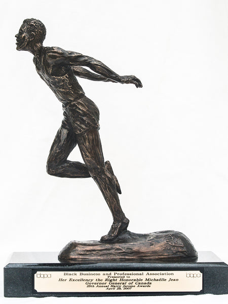 Harry Jerome Award | Custom Trophy | BBPA’s Premium Award | Bronze | Resin | Runner