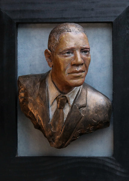 Yes We Can Obama Portrait Plaque