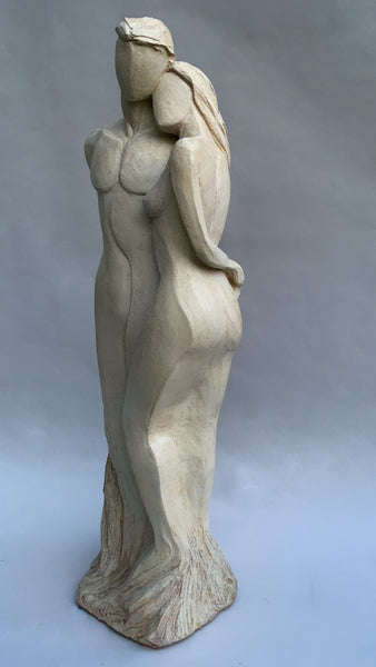 Togetherness | Limited Edition Hydro-Stone Sculpture | Couple in Tender Embrace