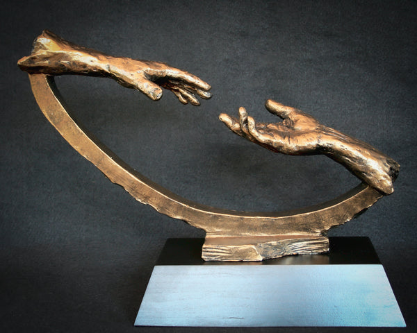 Two hands reaching to touch | Sculpture |Town of Ajax Outstanding Junior & Senior Civic Awards
