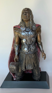 Headley Sculptures | Stoneware Sculpture | The Avengers | Thor | Super Hero | Prince | Son Of Odin | God of Thunder | Hammer-Wielding | Lightening 